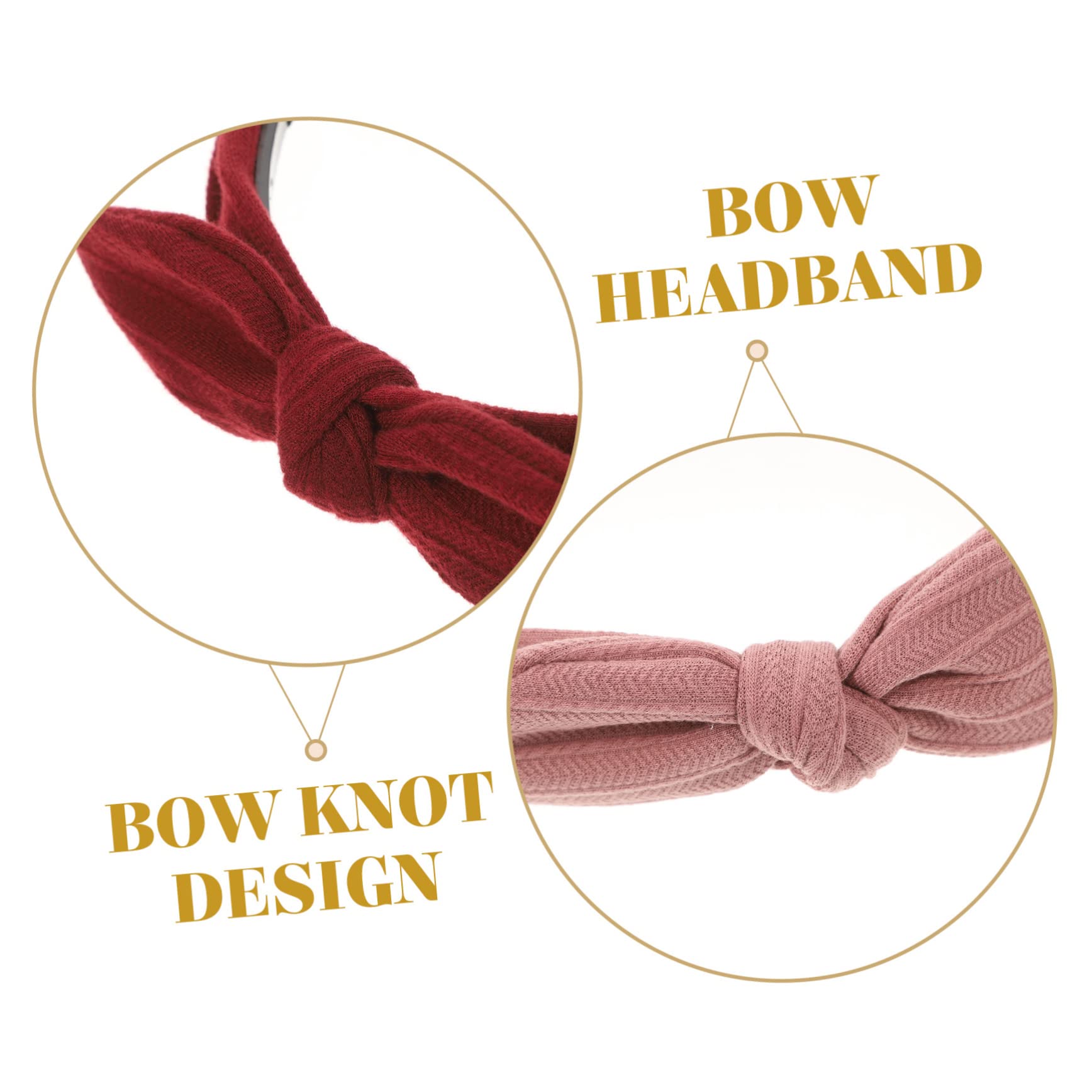 DOITOOL 6pezzi Fasce Larghe Con Fiocco Per Donne Cerchietti Eleganti e Regolabili Vari Colori Per Ogni Occasione Perfetti Per Party Shopping e Viaggi