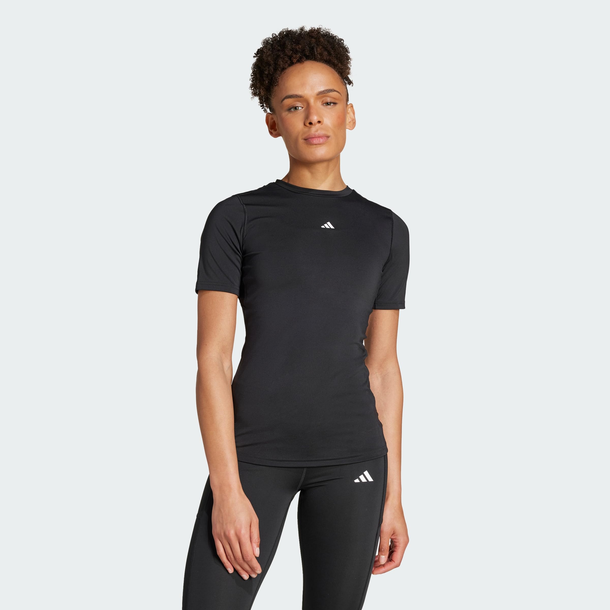 adidas Women's Techfit Training Shirt, Black, XL