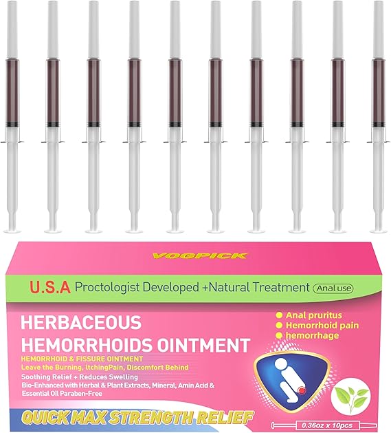 Natural Organic Herbal Hemorrhoid Cream Ointment