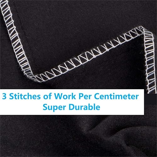 Miniatura 5 de Juego de funda de edredón negra de 3 piezas, 1 funda de edredón y 2 fundas de almohada, no incluye relleno, funda de edredón suave con lazos en las