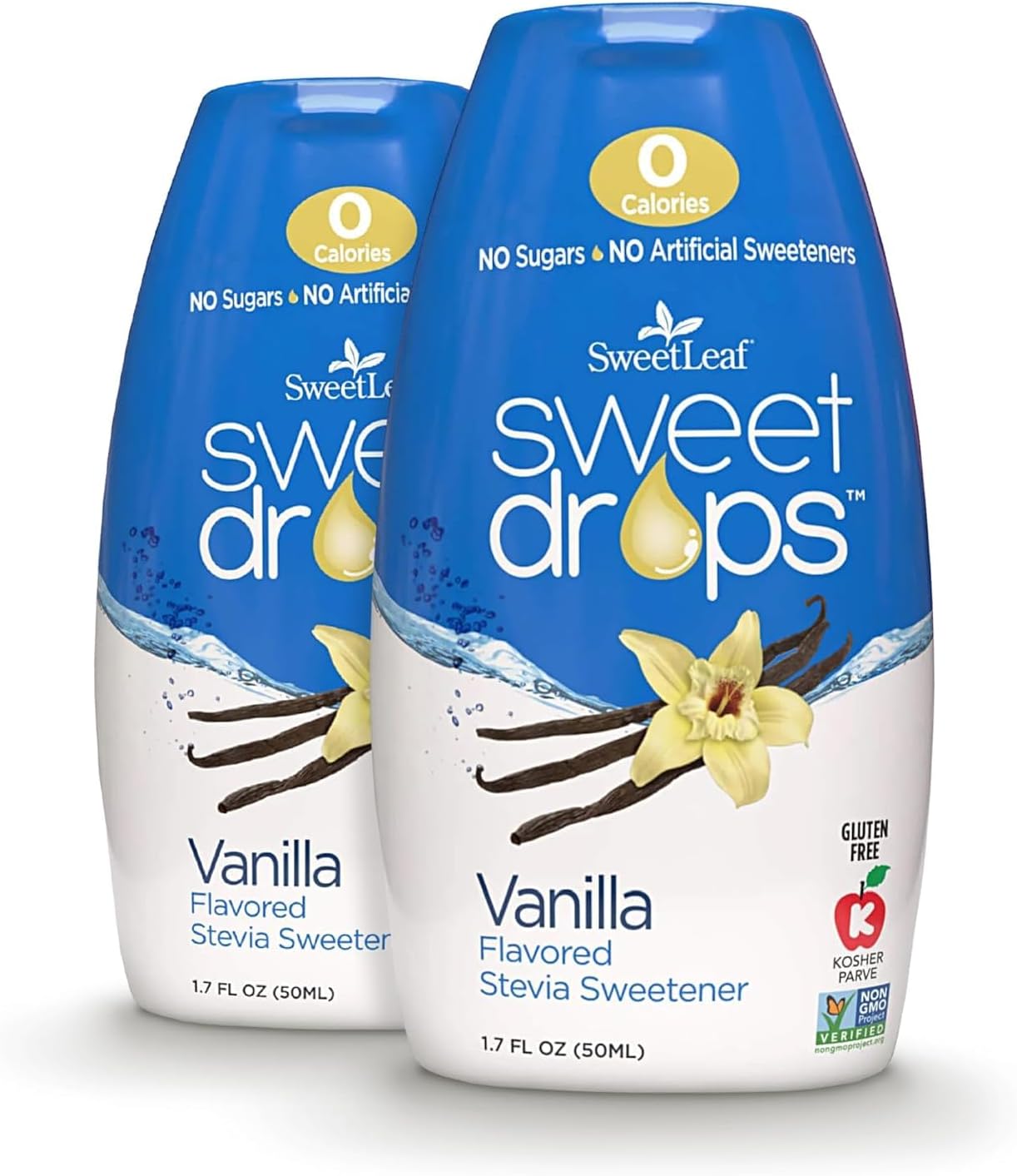 Sweet Leaf Sweet Drops Vanilla Flavor, 1.7 Fluid Ounce (2 pack)