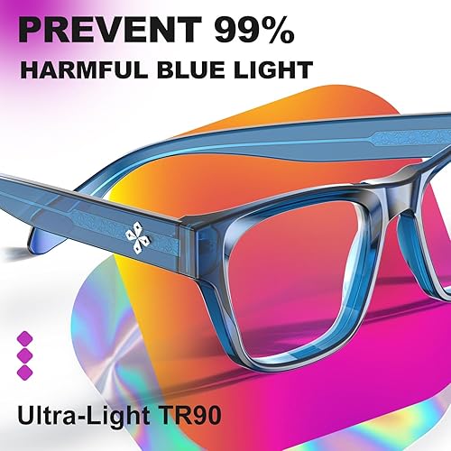 Miniatura 4 de VISOONE Elegante montura en varios colores con bloqueo de luz azul para hombres y mujeres BONA