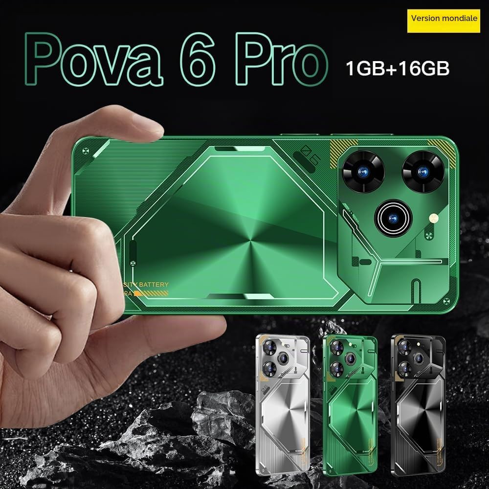 McMgc Téléphone Portable Bon Marché, écran de 5,0 Pouces, Smartphone Android 9.0 de Base, Double caméra Double SIM, Support Bluetooth/WiFi/FM/Débloquer Le Téléphone Portable (Green)