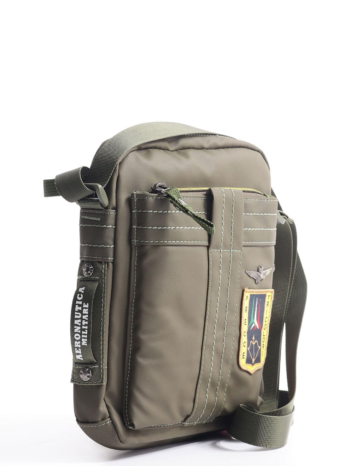 Aeronautica Militare Linea Frecce Borsello a tracolla Uomo in tessuto tecnico gommato Blue AM341 19x23x7 cm