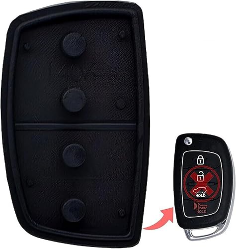 Miniatura 2 de 1 almohadilla de botones de goma para llavero de repuesto, compatible con vehículos Hyundai, MPN TQ8-RKE-3F04-06