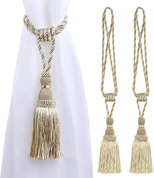 Curtain Tassel Tiebacks,HUOYUSE Tassels Curtain Tiebacks