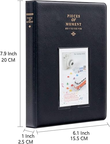 Miniatura 2 de Ablus Mini álbum de fotos de 128 bolsillos se adapta a Fujifilm Instax Mini 9 Mini 8 Mini 90 Mini 25 Polaroid Snap PIC-300 Kodak Mini película de 3