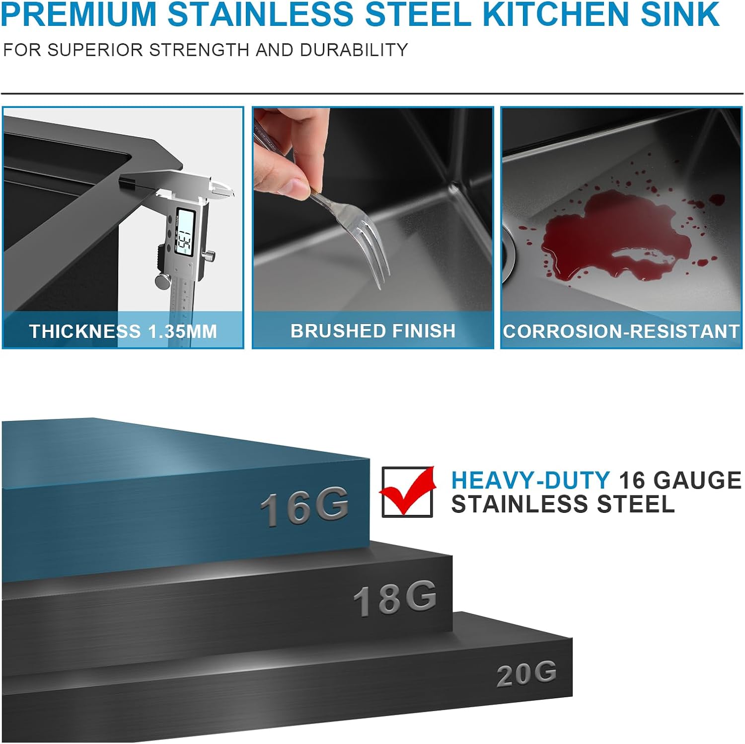 36 Undermount Kitchen Sink Black - Donsdey 36"×19" Undermount Sink Ledge Workstation Gunmetal Black NANO-PVD 16 Gauge Stainless Steel Under Counter Single Bowl Basin