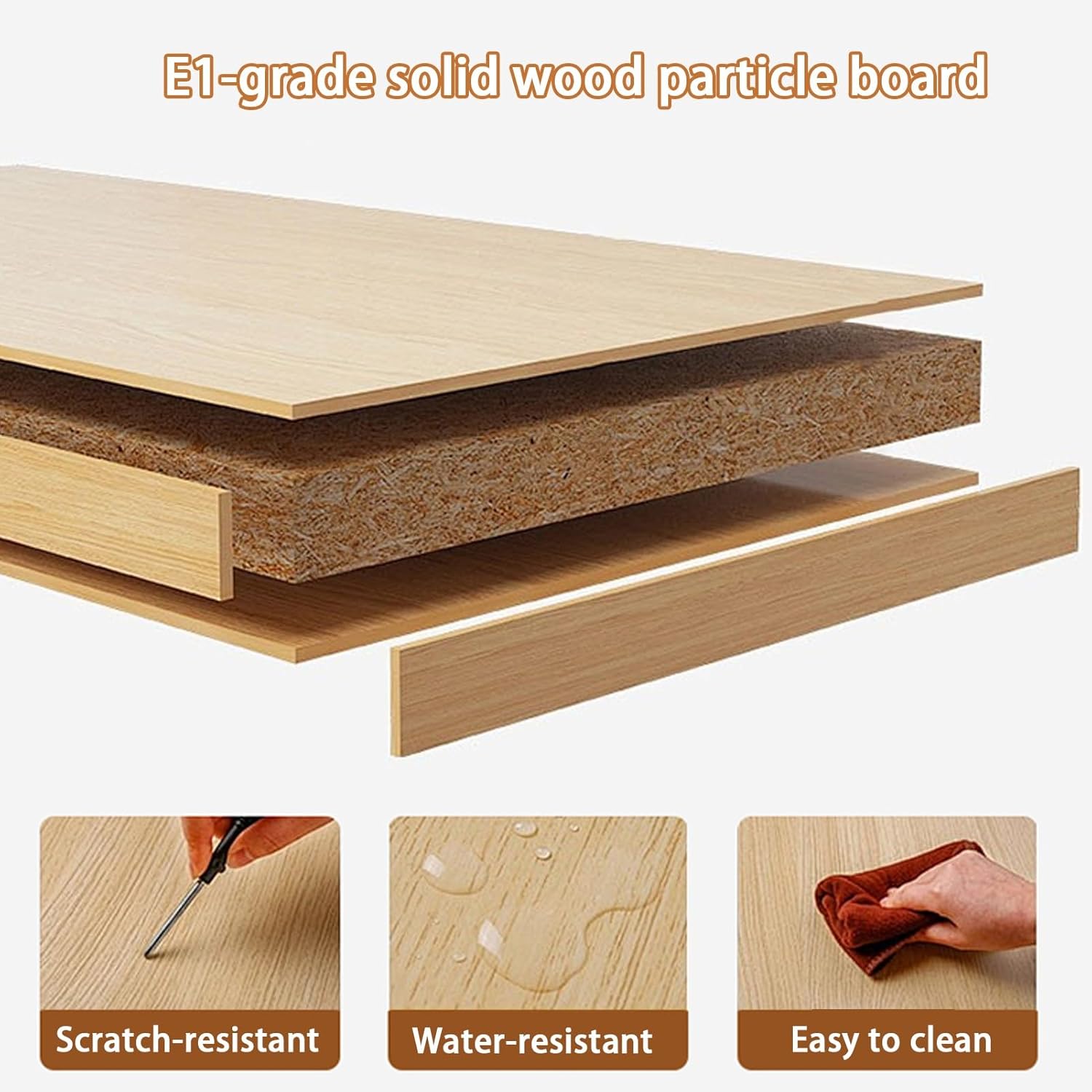 Reception Desk, Front Counter, Modern Front Desk with Lockable Drawers, Check Out Counter, Computer Desk Reception Table, for Checkout, Lobby, Shop(White,80cm/31.5in)