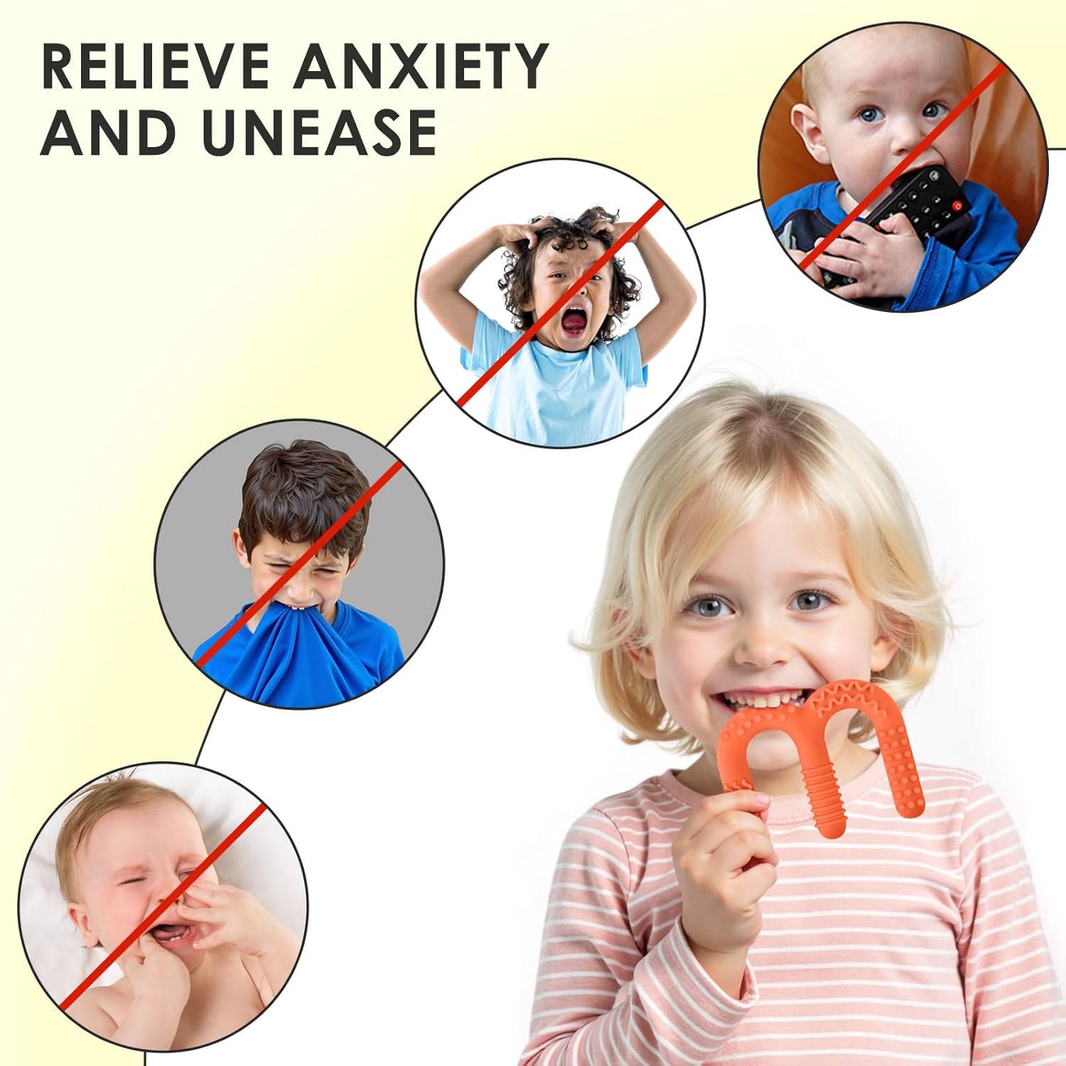 ERKOON Sensory Chew Toys for Autistic Children, 2 Pack Silicone Chewy Tube Oral Motor Tools for Sensory Kids with Autism, Biting, ADHD, SPD, Chewies with Special Needs, Teething Sticks Toys