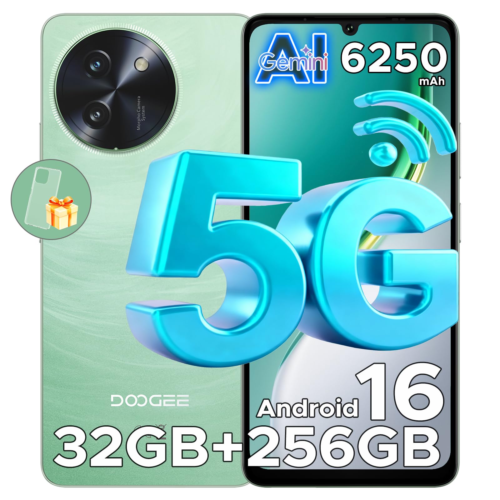 Amazon.com: DOOGEE Note 59 Pro 5G Android 16 Unlocked Phone,32GB+ 