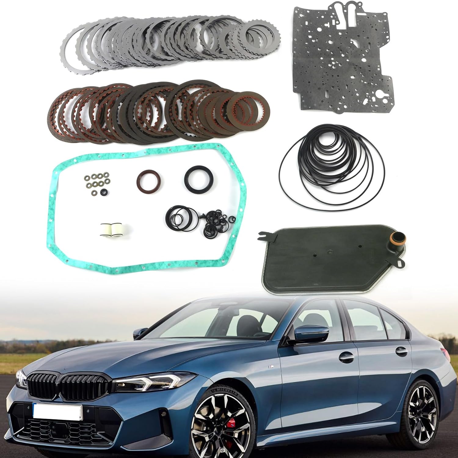 1set 5HP19 5-Speed Transmission Master Overhaul Kit with Filter OE 01V 5HP19 for BMW 323i 323Ci 325i 325Ci 330i 330Ci 525i 1995-ON 3 Series/5 Series Engine Aftermarket Parts