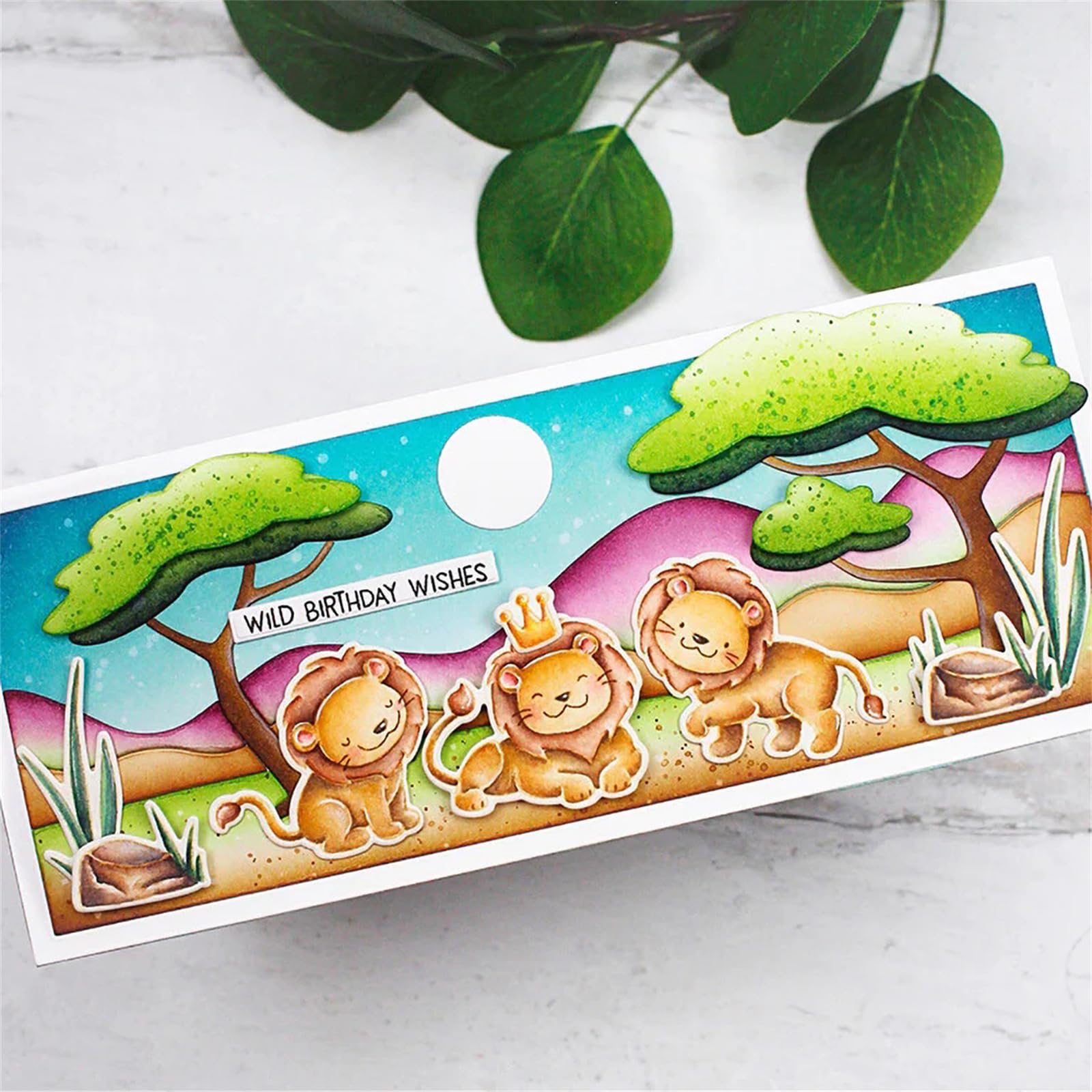 Dierenstempel Set - 4 Vellen Transparante Stempels voor Creatief