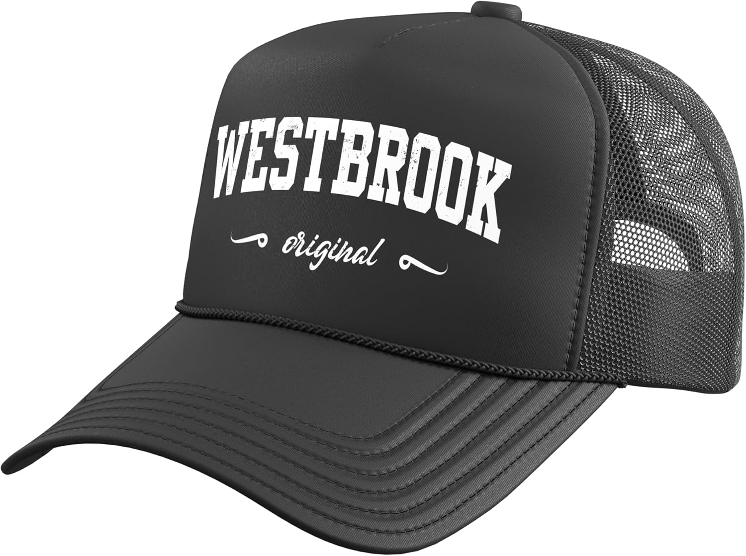 Westbrook Maine College Design Trucker Hat with Adjustable Mesh Back
