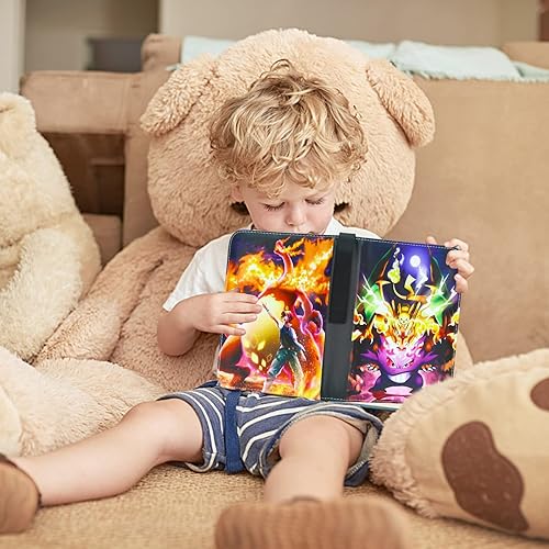 Miniatura 6 de Carpeta de tarjetas coleccionables para tarjetas carpetas de 9 bolsillos con 900 bolsillos organizador de libros con mangas apto para tarjetas de