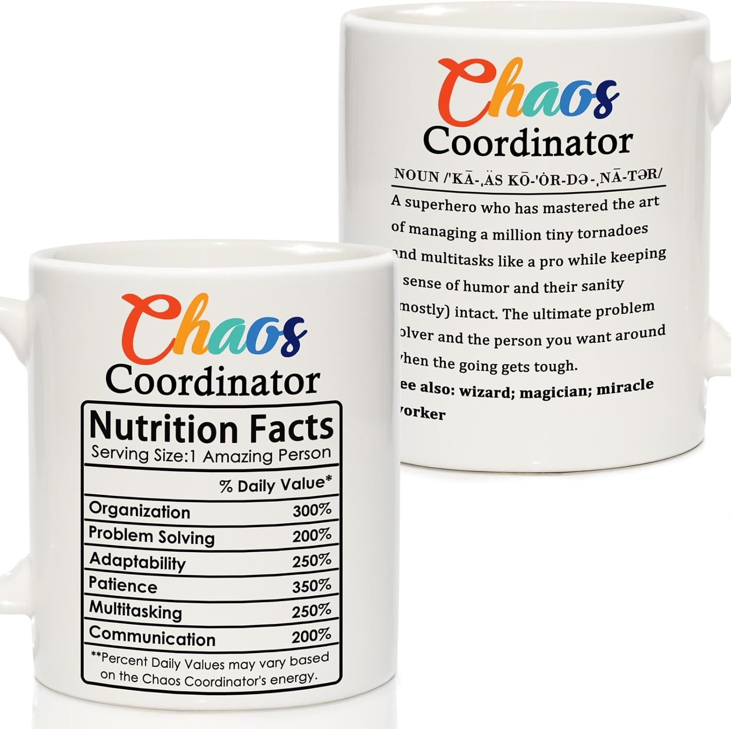 Breezy Valley Chaos Coordinator Mug Gifts for Women Men, Appreciation Gifts for Coworkers Leaving Gift, Boss Coworker Christmas Gift, Thank You, Goodbye, Going Away, Farewell Presents for Coworkers