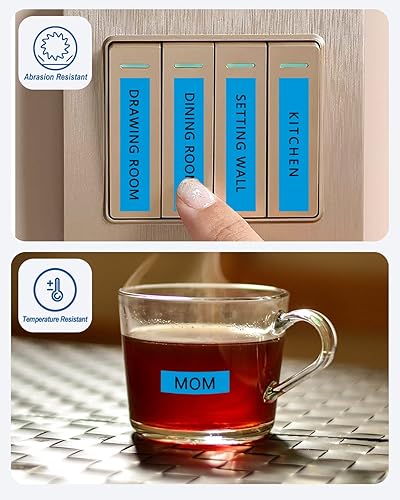 Vista 113 de Paquete de 3 cintas Tze Tz de 0.47 pulgadas laminadas verde TZe-731 TZe731 TZe731 compatibles con Brother P Touch Label Maker Tape para PT D200 D210