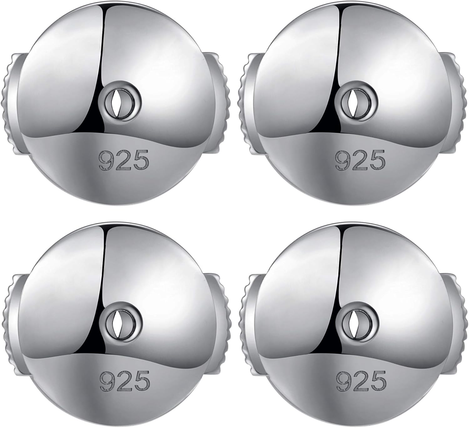 Earring Backs Replacement Locking Earring Backs for Studs 925 Sterling Silver Earring Backs Earring Lifters Back Hypoallergenic Post Earring Backs White Gold Earring Back for Droopy Ears - Image 8