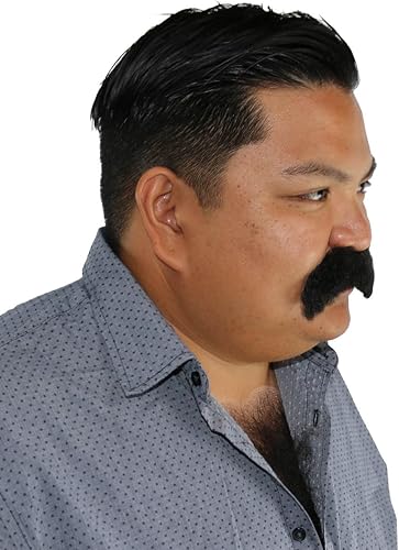 Miniatura 3 de Disfraz de vaquero de peluche y peludo con bigote de morsa