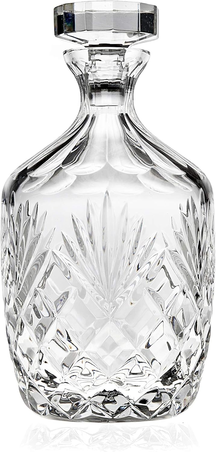 Godinger Whiskey Decanter for Liquor Scotch Vodka or Wine - 750ml