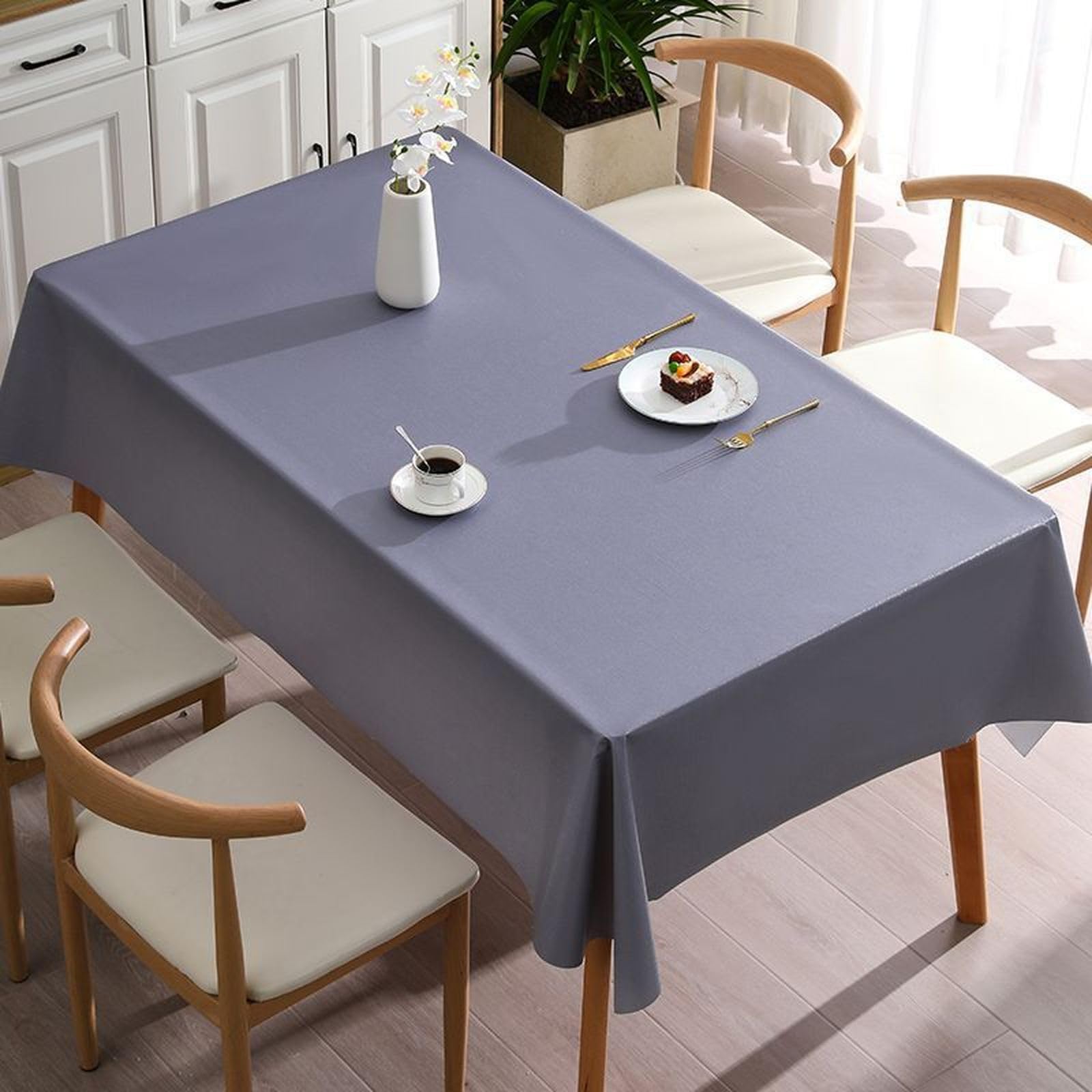Tischdecke 140 x 220 cm wasserdichte Tischdecken PVC Tischtuch Geeignet für Küche Dekoration