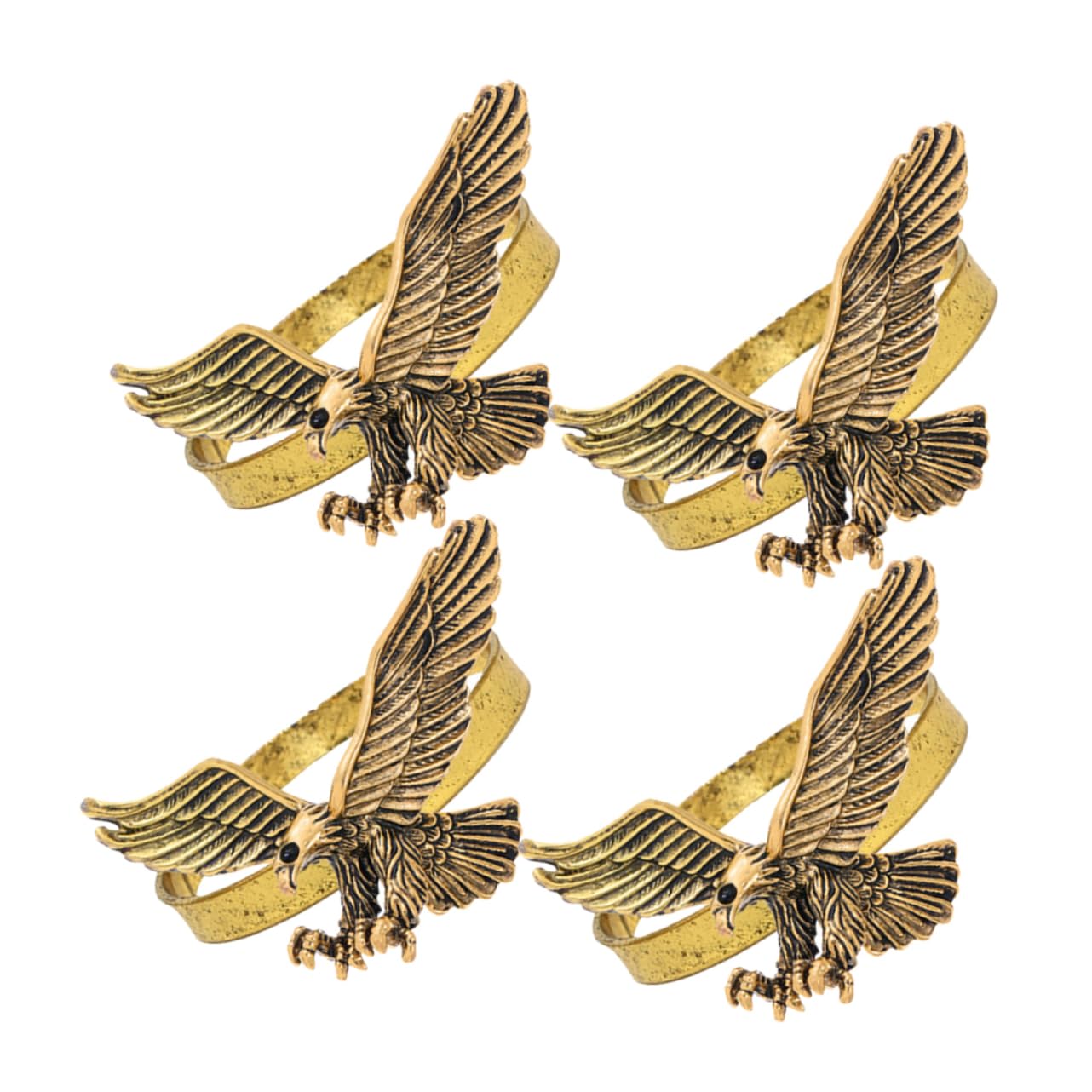 Alipis 20 Piezas Servilletero Anillos para Servilletas Adorno De Servilleta Decoración De Mesa Navideña Sostenedores del Anillo De Servilleta Anillos De Servilleta Golden Ferroaleaciones