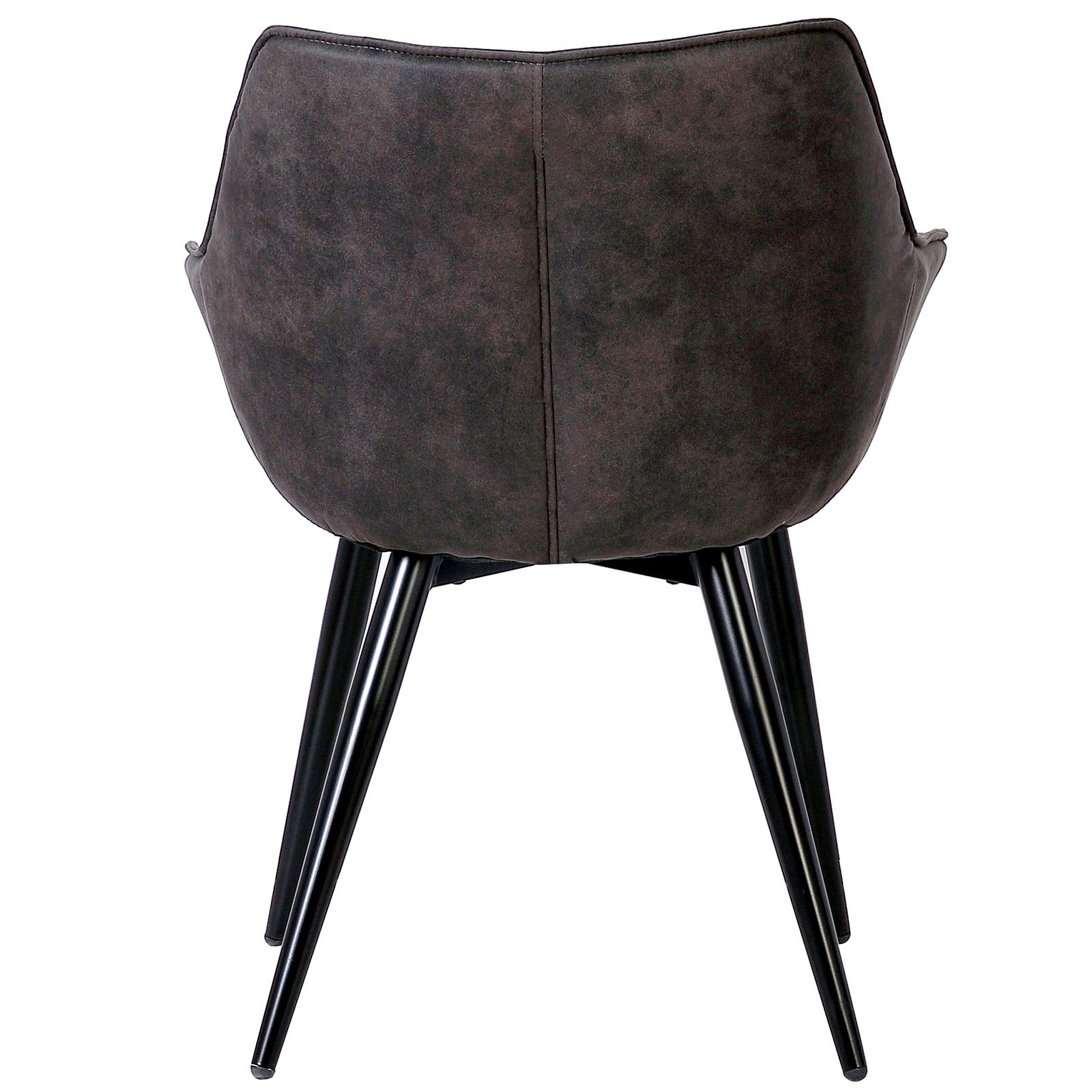 WOLTU 1 X Chaise de Salle à Manger rembourrée en Tissu Scientifique Pieds en métal,Chaise pour Chambre Chaise de Salle de réception,Anthracite BH99an-1
