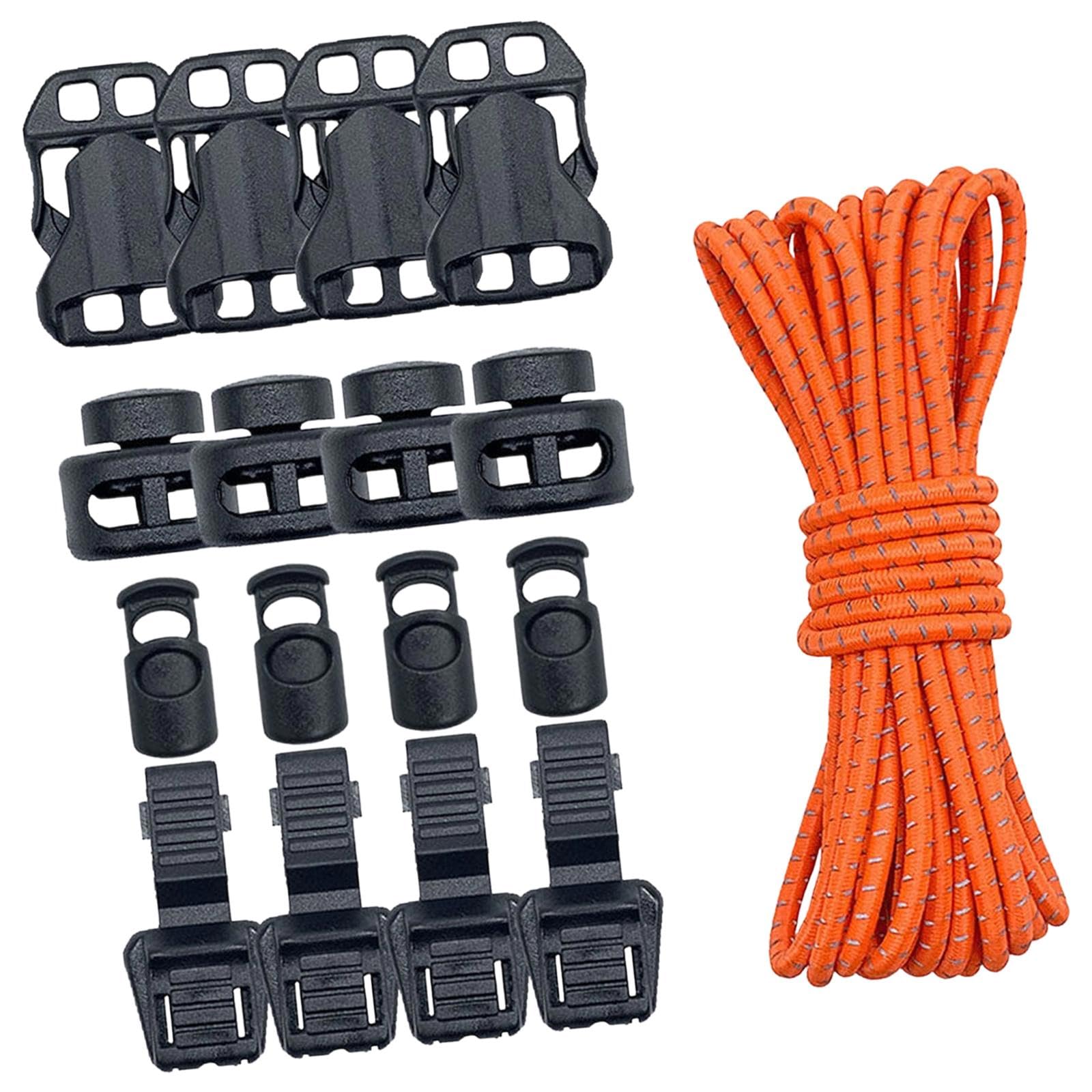 BNF®Outdoor Backpack with Bungee Cord & 16 Cord Locks - Orange - Lightweight, Water‑Resistant, 30L Capacity for Camping, Trekking & Fishing-image-12