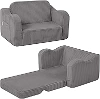 Vista 13 de MeMoreCool Sofá de dinosaurio para niños, silla plegable para niños pequeños, sofá abatible que brilla en la oscuridad, asiento convertible