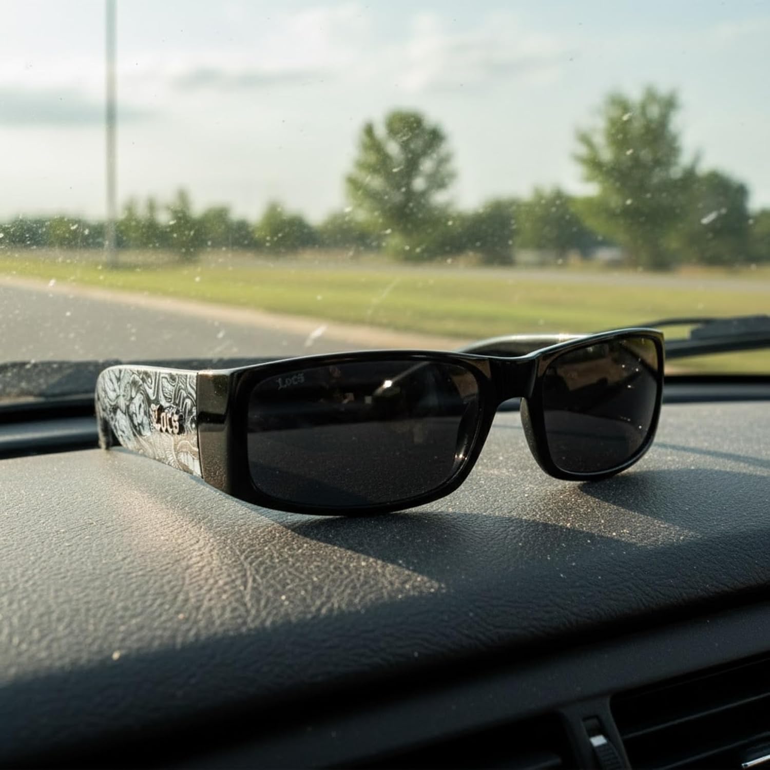 Locs Mens Hardcore Gangster Sunglasses Bandana Print