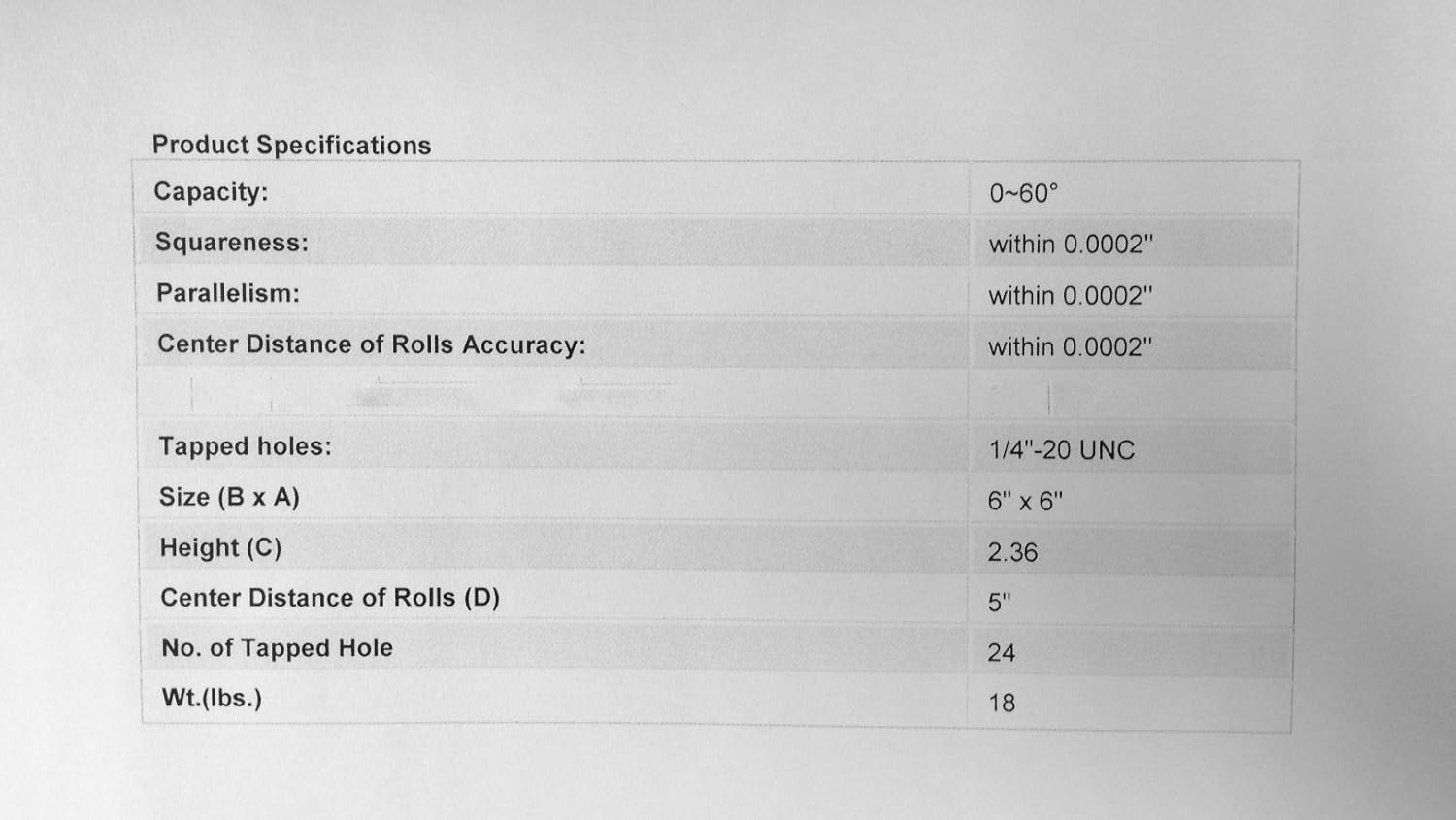 HHIP 3900-5526 Precision Sine Plate, 6" Length x 6" Width x 2.36" Height
