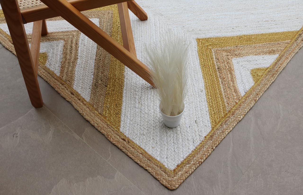Briarwood Handmade Natural Fiber Traditional Area Rug – Soft Texture, Durable Weave, Decorative Rug for Living Room & Bedroom