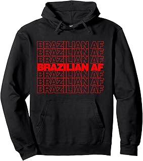 Brazilian AF Thank you Bag Nostalgic Heritage Pride Pullover Hoodie