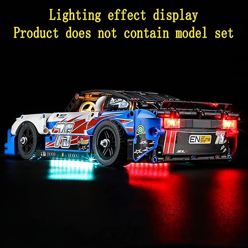 Miniatura 4 de Kit de luces LED compatible con NASCAR Next Gen Chevrolet Camaro ZL1 – para Technic 42153 (juego de modelos no incluidos)