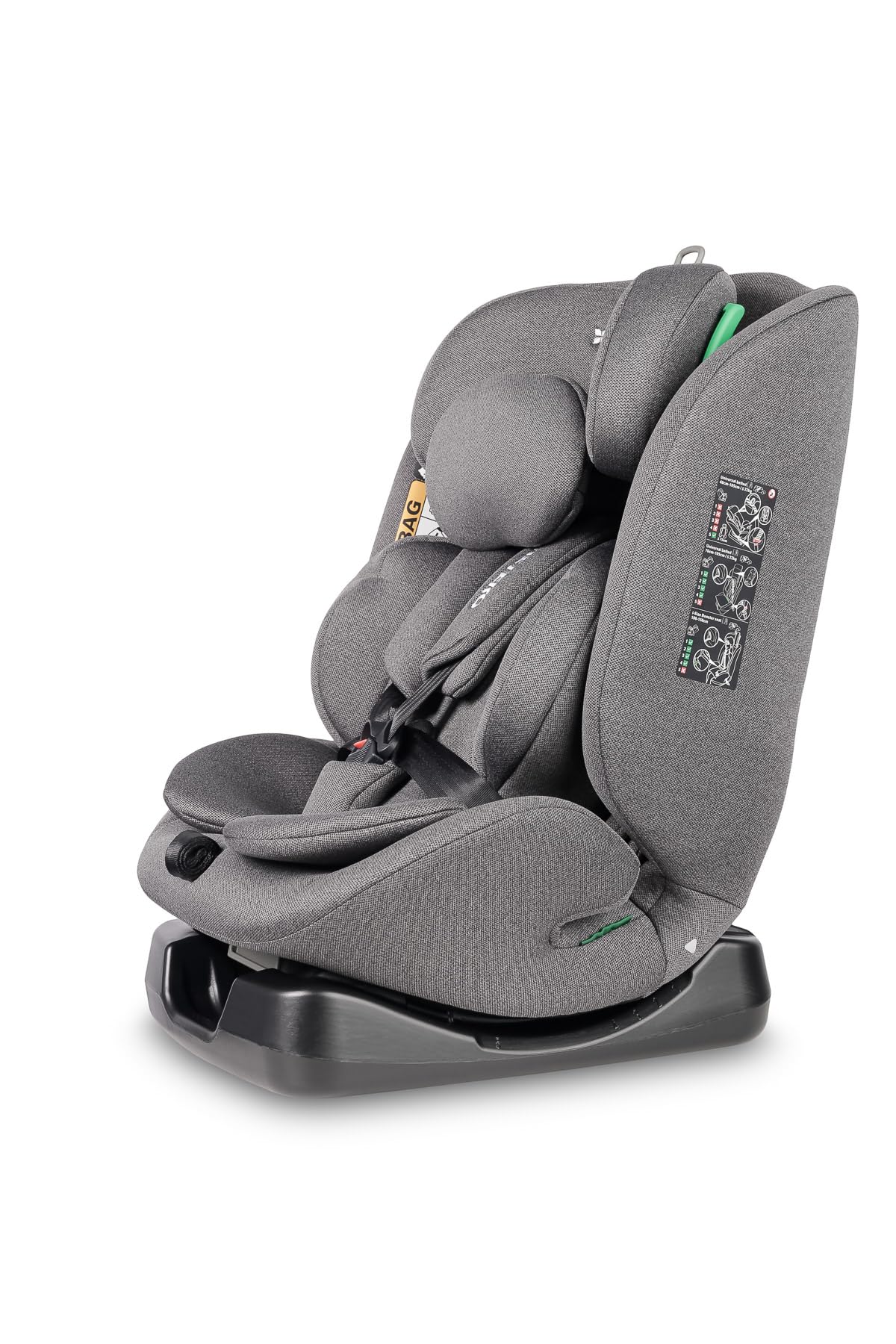 CARETERO - Siège Auto Évolutif 40–150 cm – Mundi i-Size - Rehausseur Voiture Enfant et Fauteuil Bébé – Siege Auto Bebe sans Isofix – Confortable avec 5 Positions d’Inclinaison – Couleur