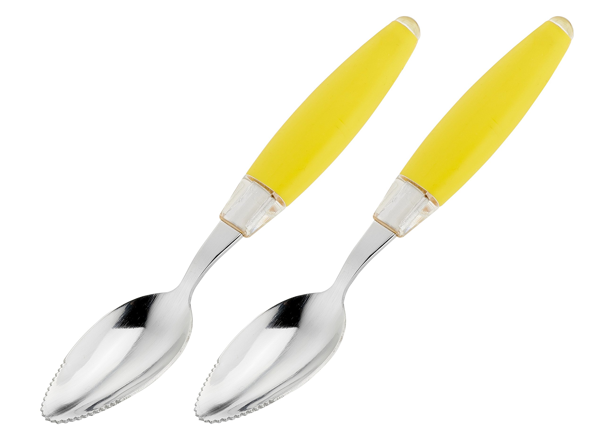 Tefal K2080314 Fresh Kitchen X2 Cuillère pour Pamplemousse Acier Inoxydable Jaune 15,9 x 2,9 x 1,3 cm