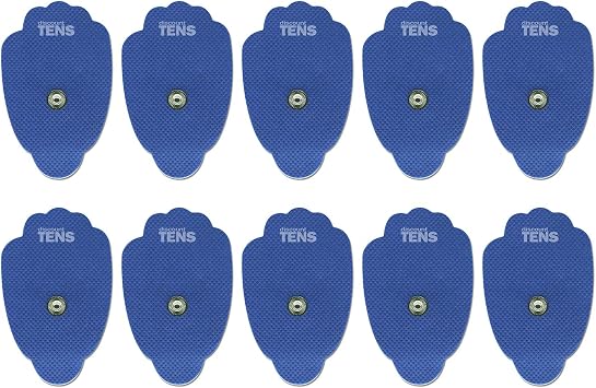 Discount TENS - HiDow Compatible Replacement Pads 10 Premium XL 2"x4" Self-Adhesive Snap Electrodes 5 Pairs for TENS & Muscle Stim Devices with 3.5" Snap Connector