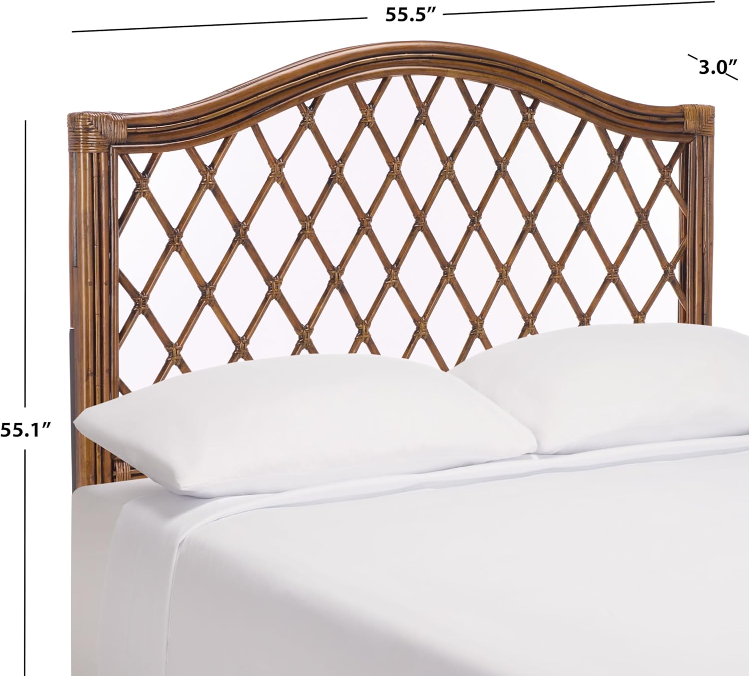 Safavieh Home Collection Gabriella Brown & Multi Wicker Headboard, Full