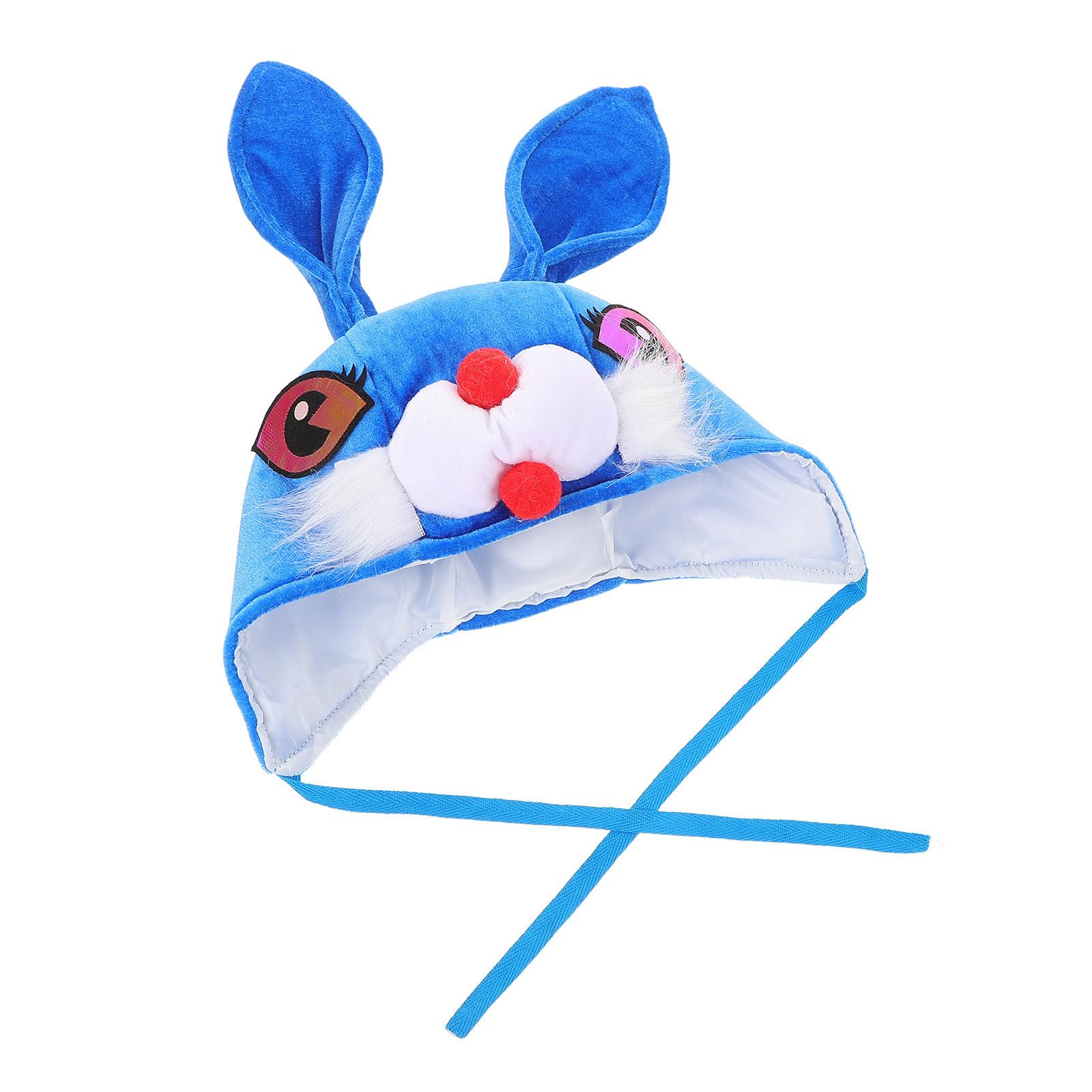 SEWACC 5 Piezas Sombrero de Conejo Azul de Poliéster para Disfraz, Cómodo y Fácil de Limpiar, Adecuado para Fiestas de Halloween y Celebraciones Familiares