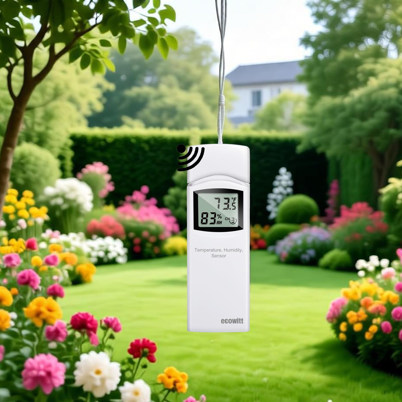ECOWITT WS6212S Estación meteorológica doméstica, pasarela 4G y Wi-Fi WS6210S con panel solar, sensor exterior 4 en 1 WS68 + pluviómetro WH40H + medidor de temperatura y humedad WN32