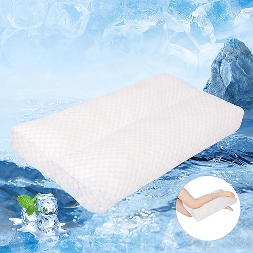 Almohada de rodilla refrescante para dormir de lado, almohada de pierna de 3 pulgadas para dormir de lado, almohada de tela 100% refrescante para