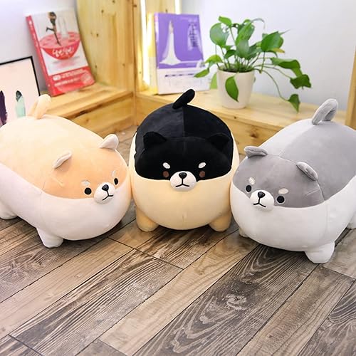 Miniatura 3 de Almohada de peluche de perro gordo de 19.6 pulgadas, Shiba Inu, lindos animales de peluche de Corgi