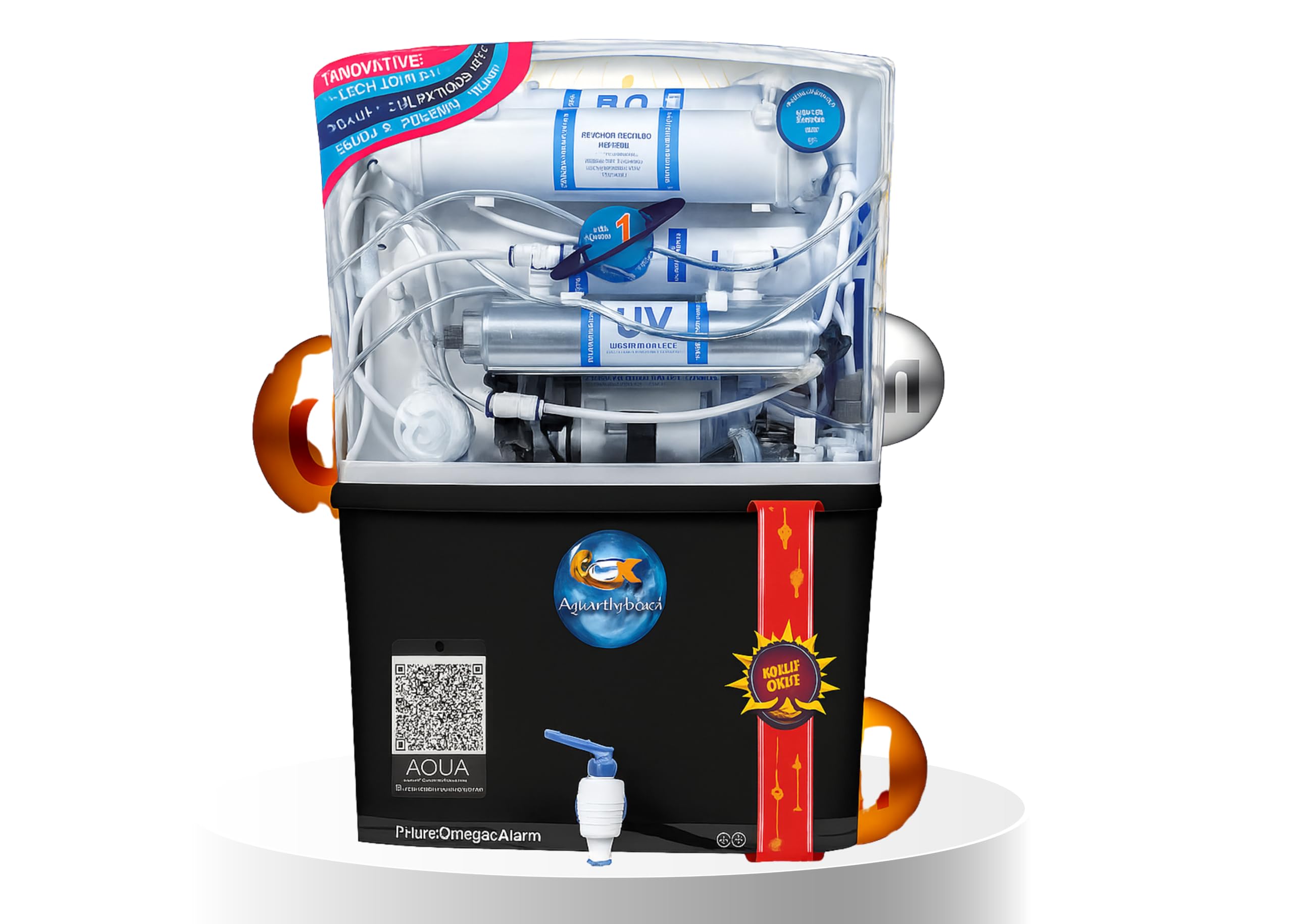 Rk Aqua Fresh India Vitara Pro Black Ultra Alkaline++(RO+UV+UF+COPPER+ZINC+CALCIUM+TDS ADJUSTER) Best For Home/Office Purpose | 15LPH | 12litrs Maintain By Rk Aquafresh 1 Year Warranty-image-15