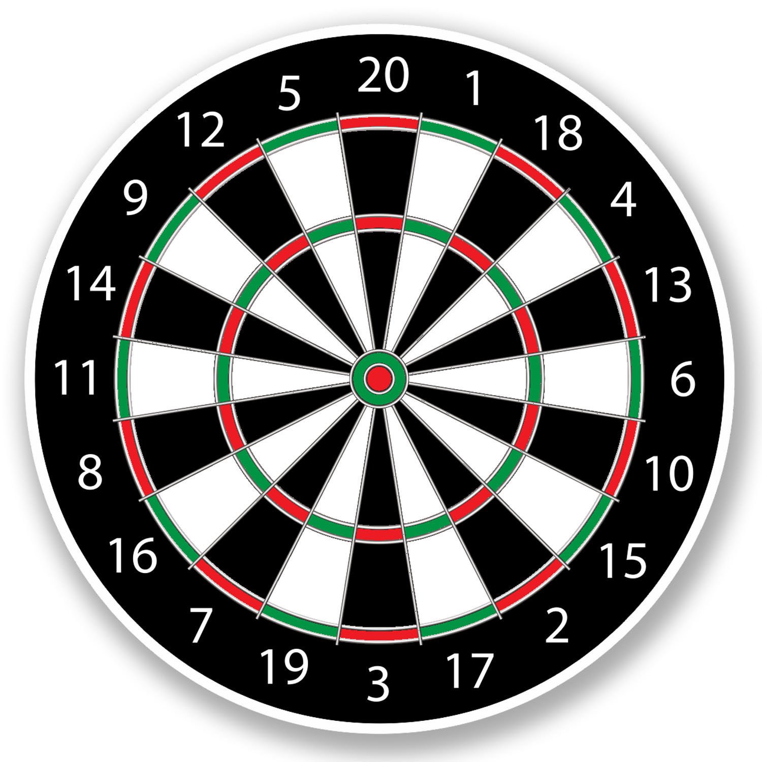 Amazon.com: 2 x Dart Board Vinyl Stickers : Toys & Games