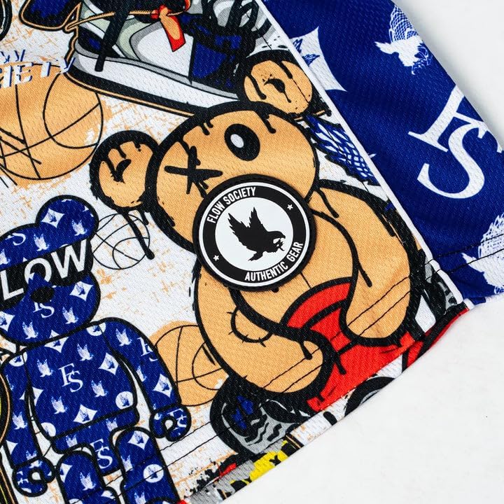 Flow Society Teddy Bball Boys Short | Boys LAX Shorts | Lacrosse Shorts for Boys | Kids Athletic Shorts for Boys