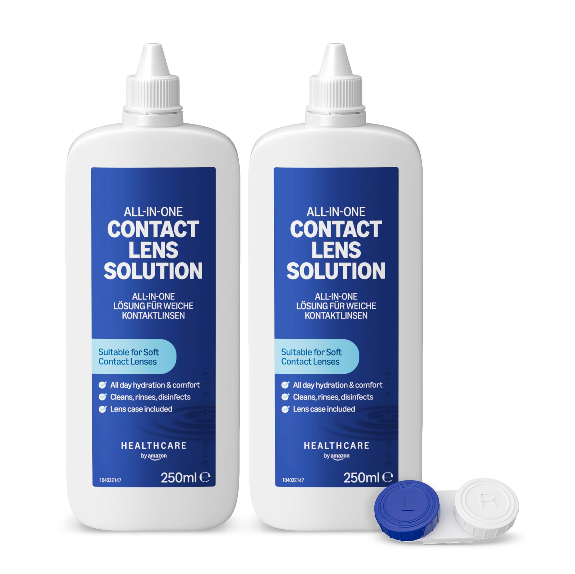 Amazon Basic Care All-in-One Contact Lens Solution 2 x 250 ml