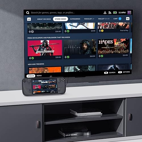 Miniatura 7 de Wedorat Protective Case for Steam Deck with Small Stand, Silicone Soft Cover Protector, Shockproof Anti-Scratch Anti-Collision Accessories Skin