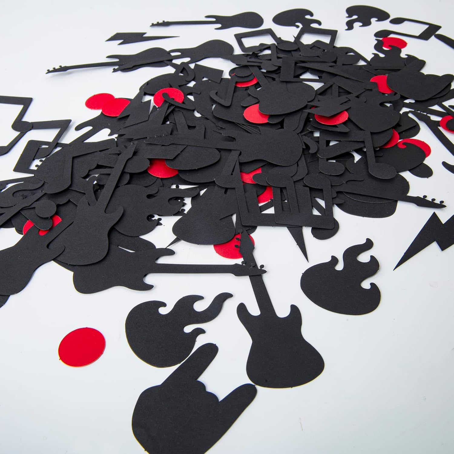 Rock N' Roll Confetti & Decor - 175 Pcs Wedding & Birthday Party Supplies