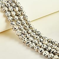 Vista 21 de 60 piezas de cuentas de amatista natural de 6 mm, cuentas de piedras preciosas redondas sueltas para hacer joyas