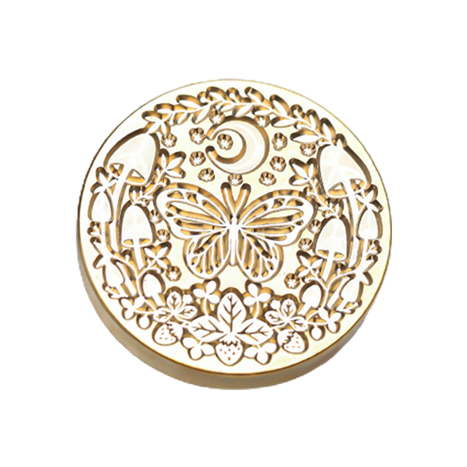 Tsophreniq Brass Sealing Stamp Head Wax Only Emboss Sealing Scrapbooking Stamps Seal Replacement Seal Brass